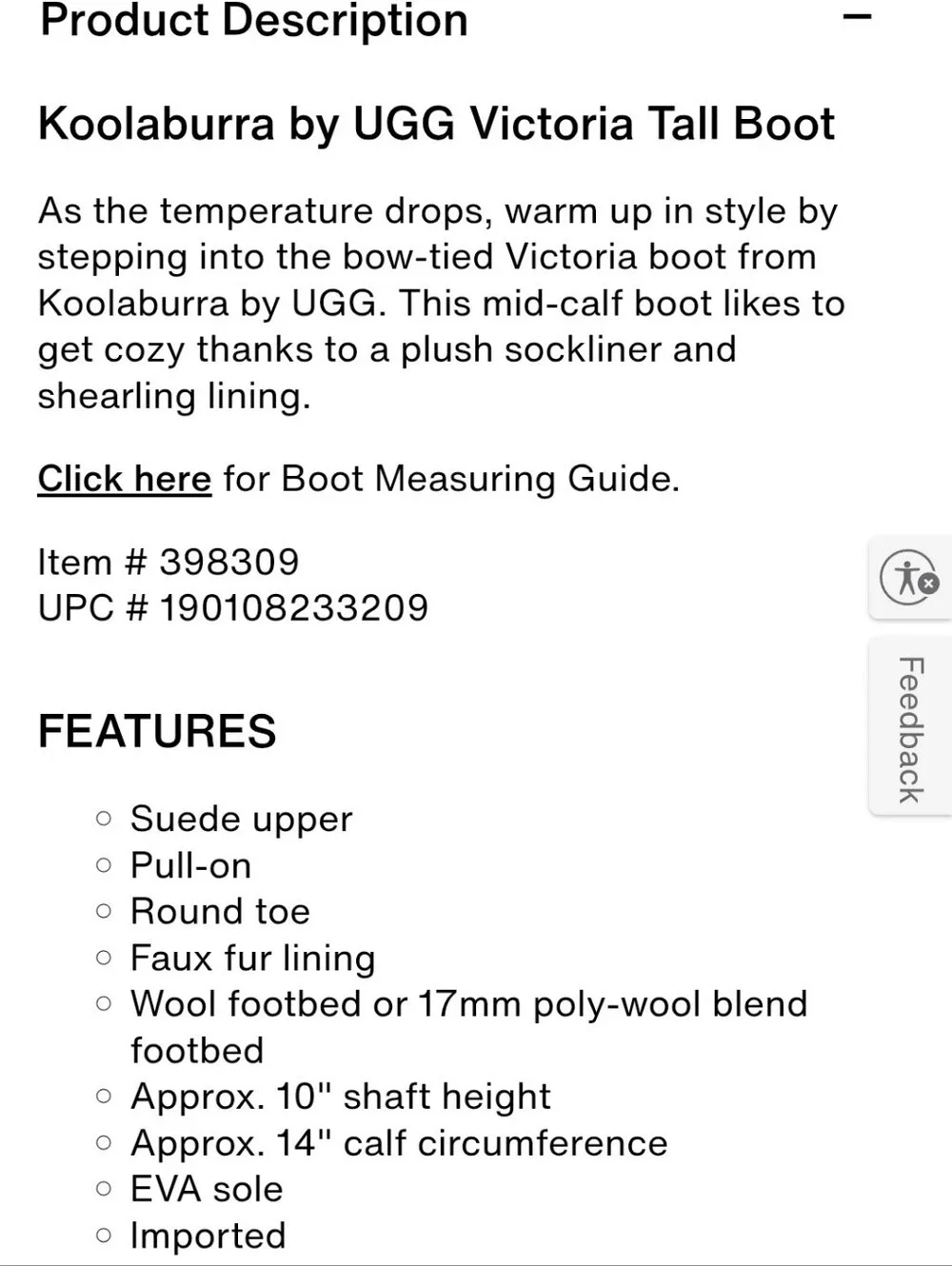 Koolaburra UGG Women's Victoria Black & Tan Bow Detail Tall Winter Boots